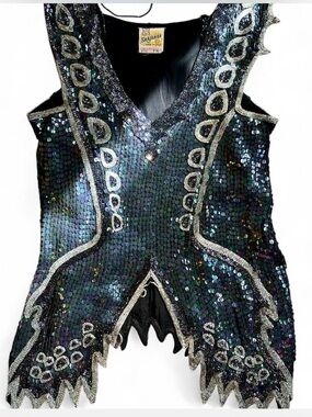 Rare Vintage 1980’s Beaded Glamour Top